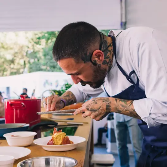 Leo Abreu, feita no Papo de Cozinha do Taste São Paulo 2022